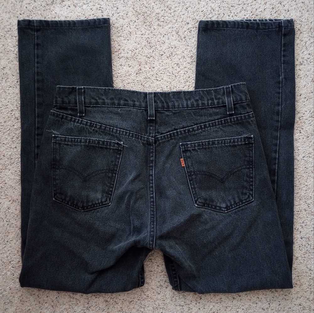 Orange Tag Black Levi's